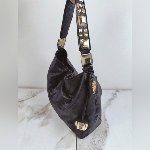 Betsey Johnson Bags Vtg Y2k Betsey Johnson Black Leather Oversized